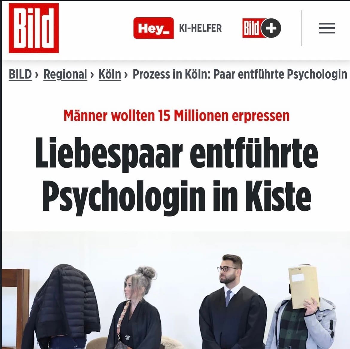 Urteil im Entführungsfall der Kölner Psychologin